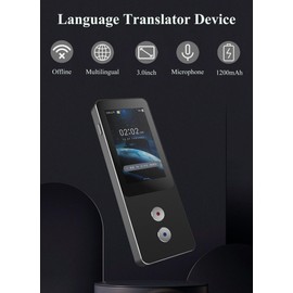 Language Translator Device, 138 Languages Two Way Real Time Voice Translator, 1GB 8GB Accurate Offline Online Photo Translation with 3in HD Inch for Travel