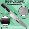 Knife Sharpening Kit & Kitchen Knife Bundle. Premium Diamond and