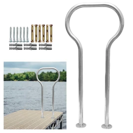 Boat Dock Boarding handrail, Safety Grab bar/Hand Railing for Marina, Dock, Deck, Boat, hot tub(42.1" H)