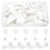 Yosawo 20 Pieces Picture Hooks Non-Trace Hook Plastic Hardwall Hanger