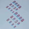 Square Press on Nails French Tip Fake Nails Medium False
