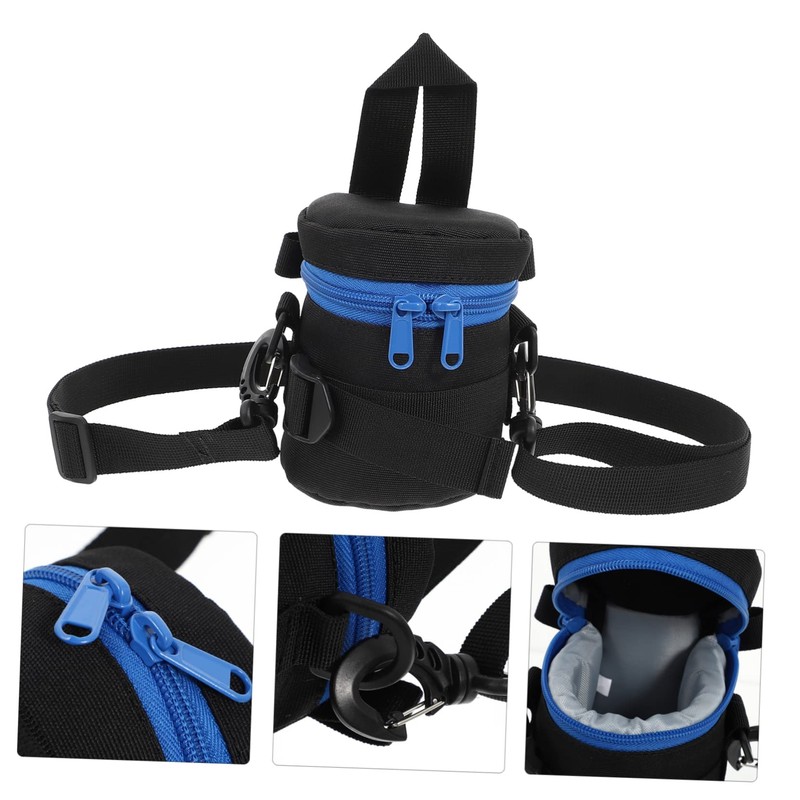 KOMBIUDA 1Pc Shockproof Camera Lens Storage Pouch Thickened Protective Bag