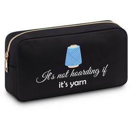 Crochet Knitting Gifts for Women Makeup Bag Crochet Gift for Crochet Lover Gift Funny Gifts for Crocheting Gifts Humorous Novelty Present for Knitting and Crochet Beginner Christmas Birthday Gifts