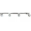 Commercial Electric Brushed Steel Convertible Basket Shade 4-Light LED Linear