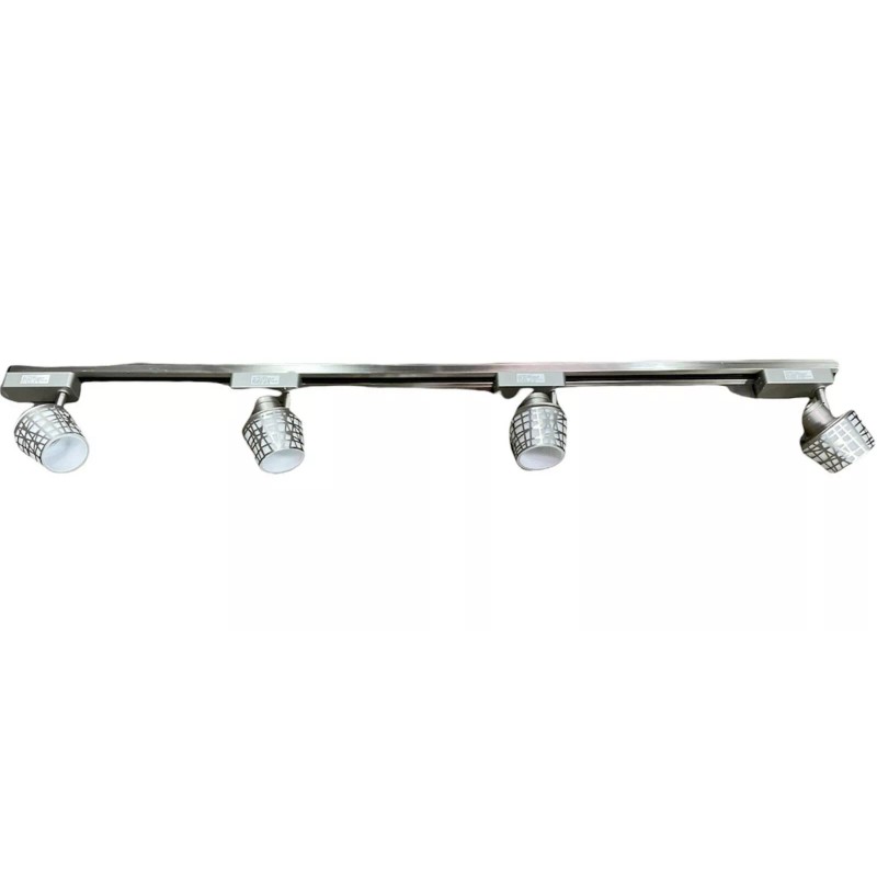 Commercial Electric Brushed Steel Convertible Basket Shade 4-Light LED Linear