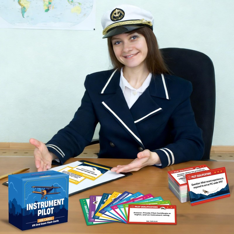300 Pcs Instrument Pilot IFR Oral Exam Flashcards Covering All