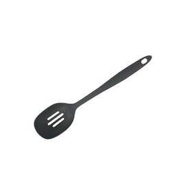 HUDSON Nylon Slotted Spoon. Dark Grey