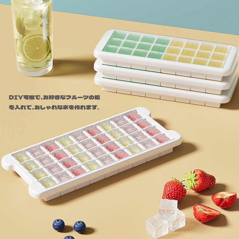 DEVENTORZ Ice Cube Tray Square Ice Cube Transparent Ice Cube