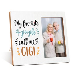 Gigi Gifts Photo Frame, My Favorite People Call Me Gigi Wooden Picture Frame, Home Table Decor Supplies, Best Gigi Ever Gifts, Christmas Birthday Gifts For Gigi From Grandson And Granddaughter-B41