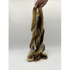 24 Inch French Curly Braiding Hair 8 Bundles Loose Wavy Spiral Curl French Crochet Braid Hair (8 Bundles, Brown mix 2/27/613)