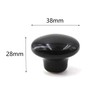Flomore Round Ceramic Knobs for Nursery Dresser Drawers (Pack of