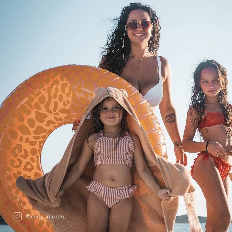 Swim Ring Animal Print Pink