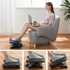 HUANUO Adjustable Desk Footrest, Foot Rest for Under Desk at