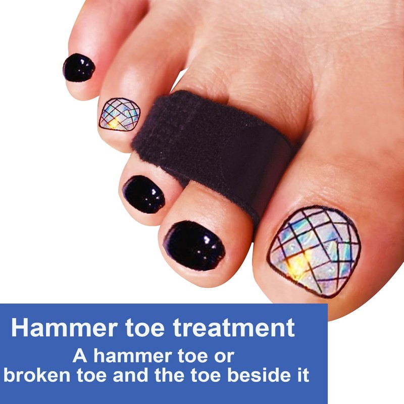 Skeerthy 12 Pack Broken Toe Wrap Fabric Hammer Toe Corrector