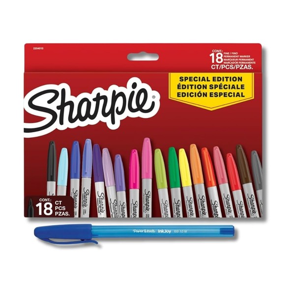 Sharpie Limited Edition Fine Tip 18 Marker Pens Back to