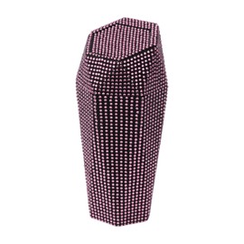 TUCKBOLD Auto Car Trash Can Durable Front Seats Trash Bin Pink 1 Pc 3.5" Length 3.1" Width 7.9" Height ABS Rhinestone