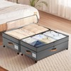 Megapuxin Under Bed Storage with Wheels, 72L XXL Large Underbed