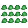 Green Construction Hats - 12 Pack