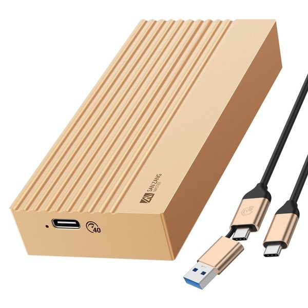 40Gbps M.2 NVMe SSD Enclosure Adapter, Aluminum USB 4.0 Type-C