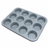 David Burke Kitchen Commerical Weight 12 Cup Muffin Pan 2.75