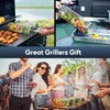 LANEJOY Rolling Grill Baskets with Handle (9.5" x 4.3"), 304