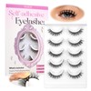 CALAILIS Self Adhesive Eyelashes 5 Pairs Natural Look Press On