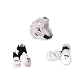 Macho Warrior 5 piece sparring gear set white adult small