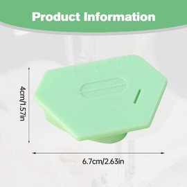 Magnetic Seam Guide for Sewing Machine,2Pcs Multi-Purpose Tool Polygonal Strong Magnetic Gauge,Polygonal Multifucntional Seam Guide Hemmer with Scale,Sewing Accessories Supplies (Green)