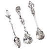 Teaspoons, Vintage Style Cutlery Coffee Spoon Tea Spoons Antique Silver