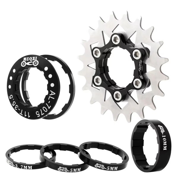 morytrade Single Speed Conversion Kit Cog Spacer Sprocket Shimano Free