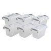 Vababa 1.5 L Mini Plastic Storage Container with Locking Lid