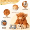 SuzziPals 5-in-1 Highland Cow Stuffed Animals with Babies Inside, 5PC