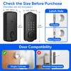 Fingerprint Smart Door Lock, 6-in-1 Keyless Entry Door Lock Deadbolt,