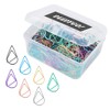 250 Pieces Multicolor Paper Clips Cute Drop-Shaped Stainless Steel Teardrop