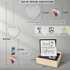 Memorial Gift for Loss of Loved One, Crystal Suncatcher Sympathy