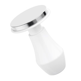Normcore 58.5mm Coffee Tamper V4.1 with Click Sound Feedback, Espresso Spring Loaded Tamper with 304 Stainless Steel Flat Base Base, Anodized Aluminum Handle with Silicone Stand, White