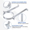 PATIKIL 6 Inch B Vent Wall Strap, 2 Pack Galvanized