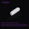 DMiotech 100 Pack 1/8" ID White Screw Thread Protectors Rubber