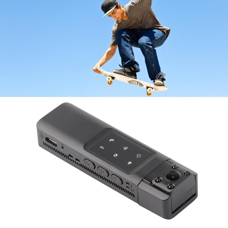 Body Mounted Camera with Back Clip 1080P Wifi Night Vision