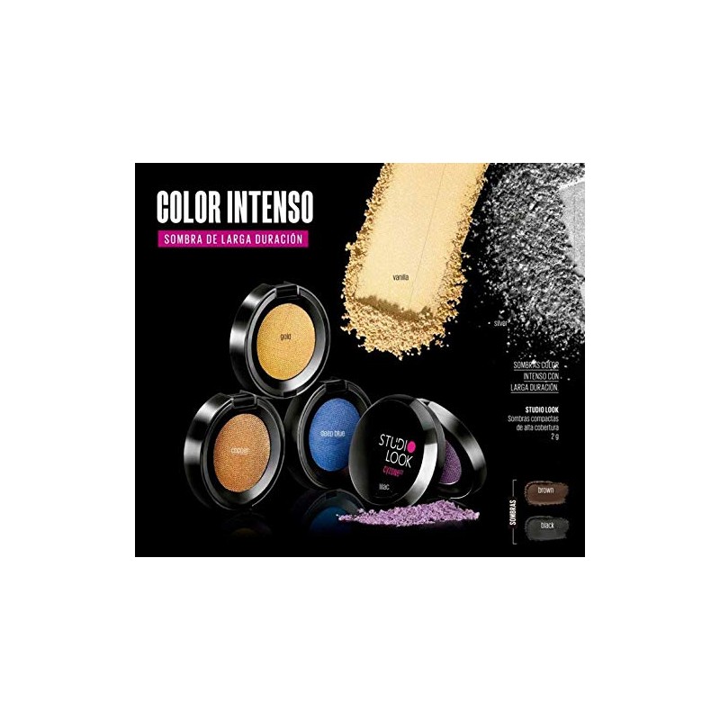 Cyzone Studio Look High-Coverage Compact Shadow, Color: Deep Blue