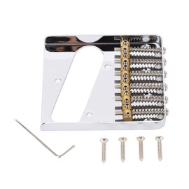 54mm Vintage Telecaster Bridge with Brass Saddles 6 String Metal Electric Guitars Bridge Replacement with Hex Wrench Screws