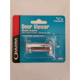 Ultra Hardware 94009 180° Chrome Finish Door Viewer Peep Hole