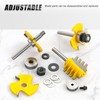 MEANLIN 3PCS Reversible Finger Joint Router Bit & Tongue and