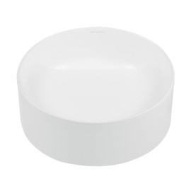 Beau 16.5” Round Vessel Bathroom Sink in Matte White