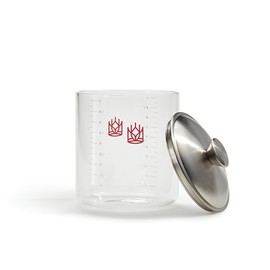 King Arthur Baking Company Glass Sourdough Crock with Lid, 1.5-Quart Capacity