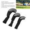 3Pcs Golf Club Head Covers 1 3/5 UT Breathable Mesh