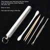 Pocket Toothpick Holder Reusable Aluminium Alloy Toothpick 8-10 Toothpicks Box