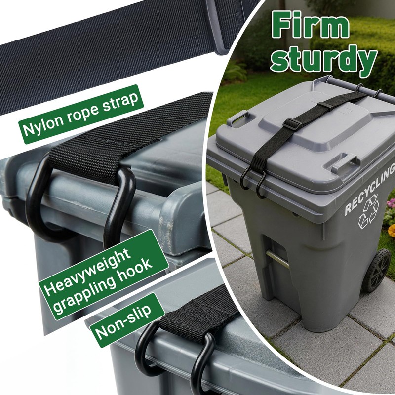 ANKS Heavy Duty Bear & Raccoon Proof Trash Can Lock