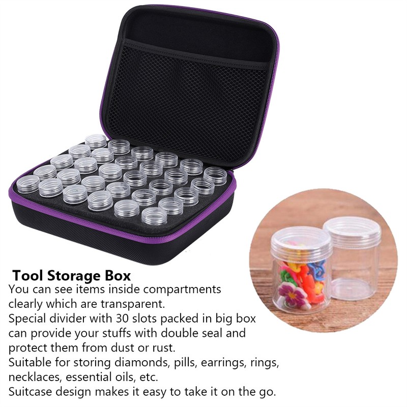 30 Slots Diamond Embroidery Box Diamond Painting Accessories Tool Storage
