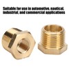 Brass Reducer, Brass Pipe Fitting 2 Pieces 1/2 NPT Male